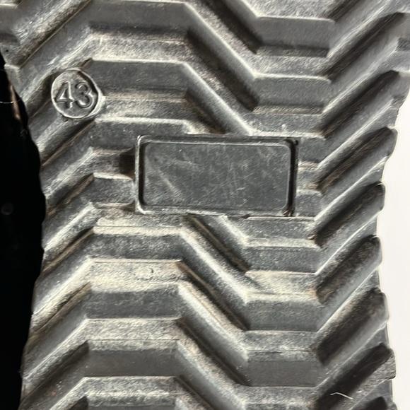 Bulle Black Boots Leather Wool Men's Size 10 EU 43 Lace Up - Picture 12 of 14